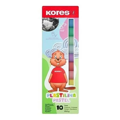 Kores Set plastelina, 10 komada