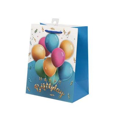 Ukrasna kesa Happy Birthday, 18x11x23cm, 210gr.