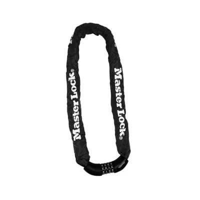 Master Lock Lanac za zaključavanje s brojevima, 8 mm × 90 cm, Crni