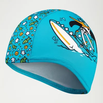 Speedo Kapa za plivanje Printed Polyester Cap Iu, Plava
