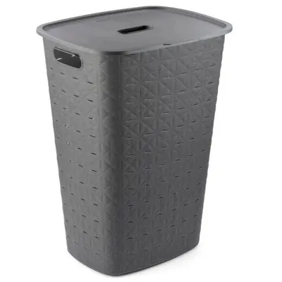 Curver Korpa za veš, 56L, Siva