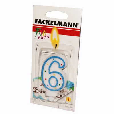 Fackelmann Rođendanska svijećica, Broj 6