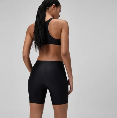 Speedo Ženske kupaće gaće Ess Sp Long Short, Crne