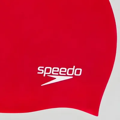 Speedo Kapa za plivanje za djecu Moulded Silicone Cap Ju, Crvena