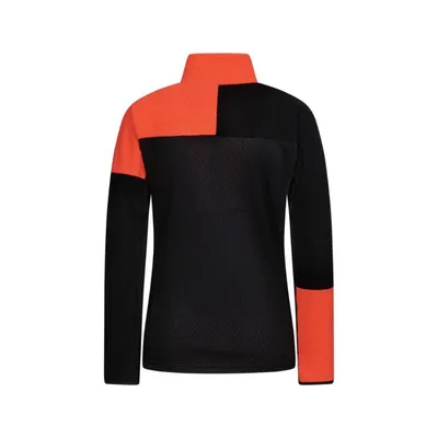 Rock experience Ženska dukserica Edna Mock Neck Fz W Flis, Crno-narandžasta