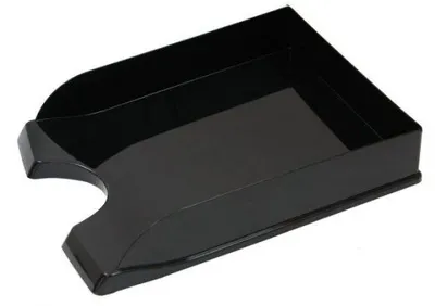 Optima Polica za papir, PVC, Crna