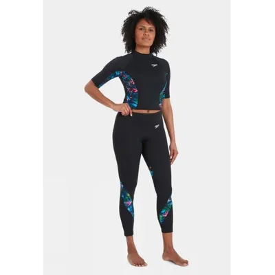 Speedo M. Uv Ženske zaštitne bermude Prt Sp Legging Am, Crne