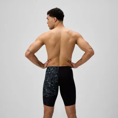 Speedo Muški kupaće gaće Hboom Vcut Jam, Crno-zelene