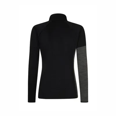 Rock experience Ženska dukserica Kobra Mock Neck Fz W Flis, Crna