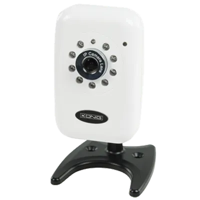 KONIG IP Unutrašnja Sigurnosna Kamera SEC-CAMIP30, 1/4" VGA, 640x480/320x240, 30fps, Bijela