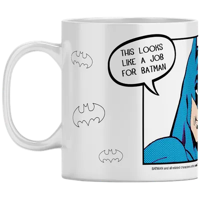 DC Šolja Batman 056, 330 ml, Bijela