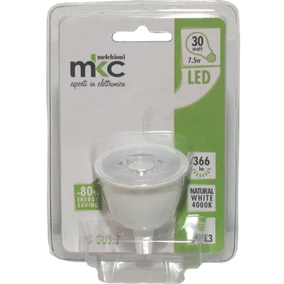 MKC Sijalica, LED 7.5W, 4000K,12V DC, GU5.3, prirodno bijela svjetlost, Bijela