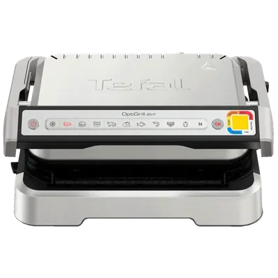 TEFAL Kontaktni Gril 2 u 1 OptiGrill, 2000W, Srebrne boje