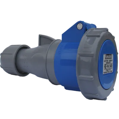 FAMATEL Utičnica spojka 24201, 16A, 220-240V, 3 polna, H9, Plava