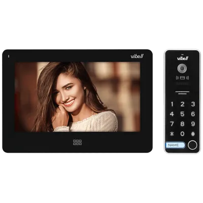 VIBELL Video interfon 7" Tauri Memo set, Crni