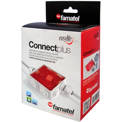 FAMATEL Razvodna kutija nadžbuk 3002-GL, 80x80mm, vodonepropusna, Bijela