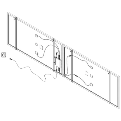 MKM  Solarni panel za balkon PV 800 set, 800W, Crni