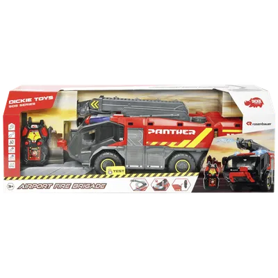 DICKIE TOYS Vatrogasni kamion sa daljinskim upravljačem Airport Fire Brigade, Crveni