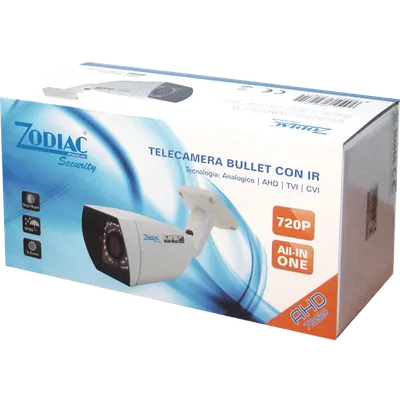 ZODIAC Sigurnosna Bullet Vanjska kamera, D1/AHD/TVI/CVI, 1.0MP, 720p, IP66, Bijela