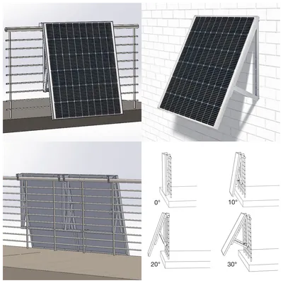 TS POWER Solarni panel za balkon set 800W, Crni