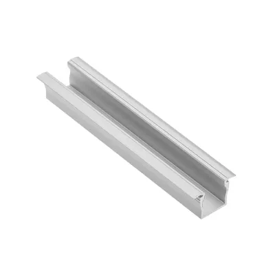 Alu profil Glax, Ugradbeni, Visoki, 2m, Sivi