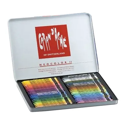 Carandache Voštane boje za akvarel Classic Neocolor II, 40 komada
