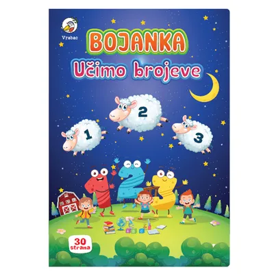 Vrabac Bojanka Plumi Učimo brojeve A4