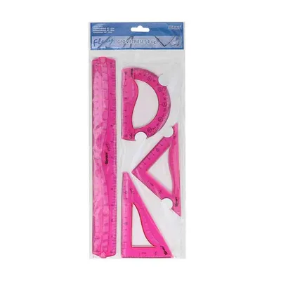 Spirit Geometrijski set Flexy 404664, 4 komada, Roze
