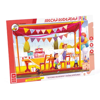 Vrabac Slagalica Fun Srećan rođendan, 30 dijelova