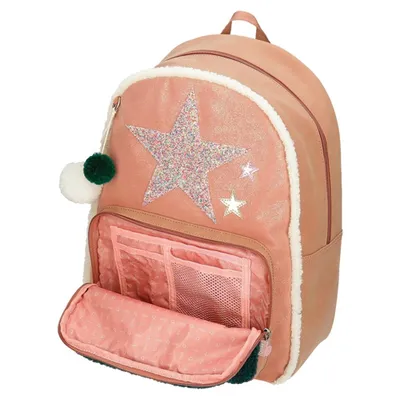Enso Ruksak za djevojčice Shine Stars 42cm, Roze