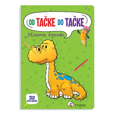 Vrabac Bojanka Ponto od tačke do tačk Dinosaurus