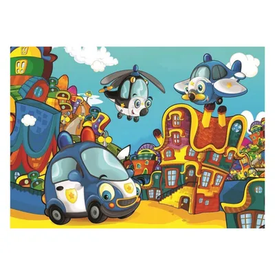 Art Puzzle Slagalica 2u1 Policija i vatrogasci 4516, 2 x 100 dijelova