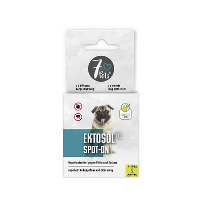 7 Pets Zaštita od krpelja i buha Ektosol Spot On, Za pse