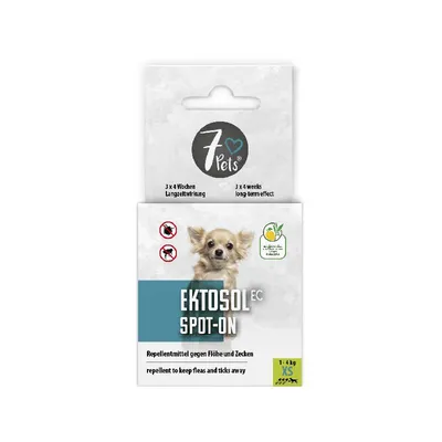7 Pets Zaštita od krpelja i buha Ektosol Spot On, Za pse