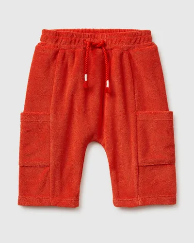 Benetton Pantalone sa džepovima za bebe 3O26AF02OW-34Y-68, Crvene