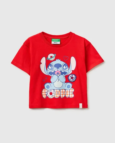 Benetto Majica za bebe Lilo & Stitch 3I1XG10MOP-30A-90, Crvena