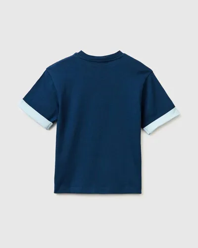 Benetton Majica za dječake 3I1XG10LZP-37T-XX, Teget