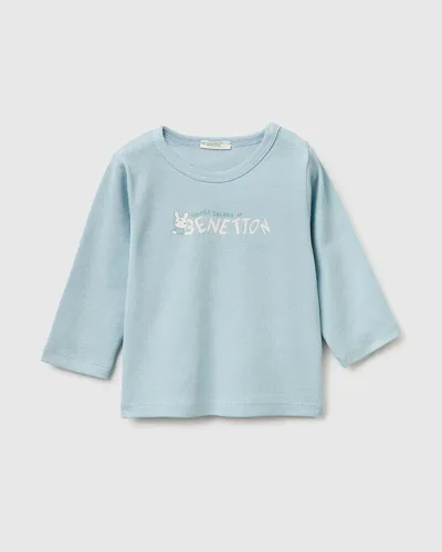 Benetton Majica dugih rukava za bebe 3I9WA106WW-33W-74, Plava