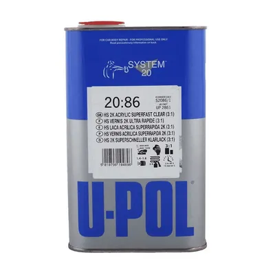 Upol Prozirni lak HS Super brzi 2K 3:1, 1 l