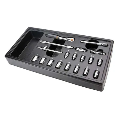 Neo Set nasadnih ključeva s račnom 84-273, 1/4"
