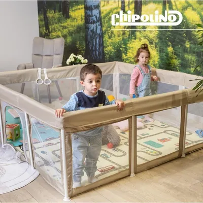Chipolino Ogradica za bebe Laguna, 180x200 cm, Bež