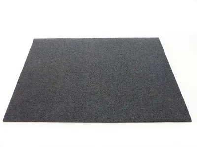 Gumena podloga, 100 x 100 x 1 cm, crne boje