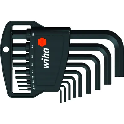 Wiha Set imbus ključeva, 1.5-10 mm, Kratki, Crni