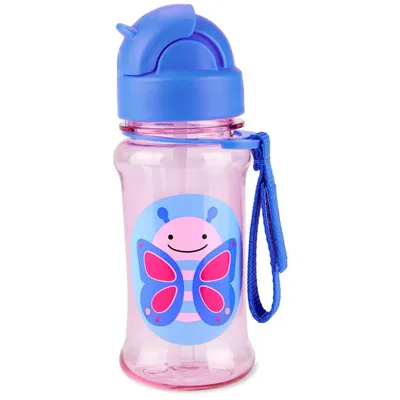 Skip Hop Bočica sa slamkom Tritan, Leptir, 355 ml