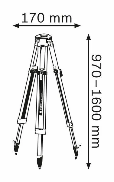 Bosch Građevinski stativ BT 160 Professional, 97 - 160 cm