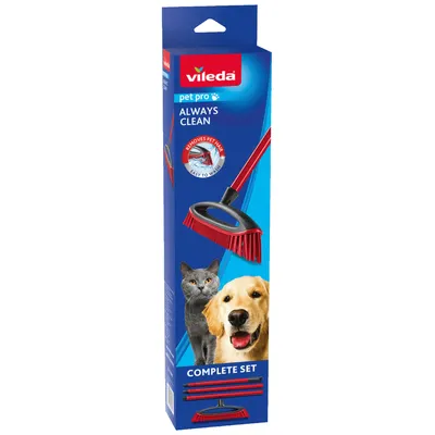 Vileda Četka za čišćenje dlaka i krzna kućnih ljubimaca Pet Pro Hair and Fur Sweeping Brush