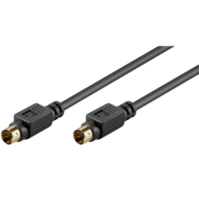 MKC Kabl S-VHS, 5 m, Crni