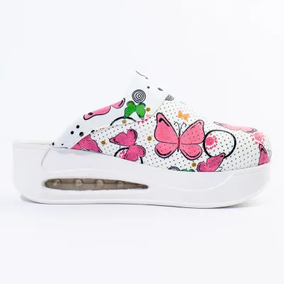 Dr Mitra Air Max klompe,, Roze Leptirići, Bijelo-Roze