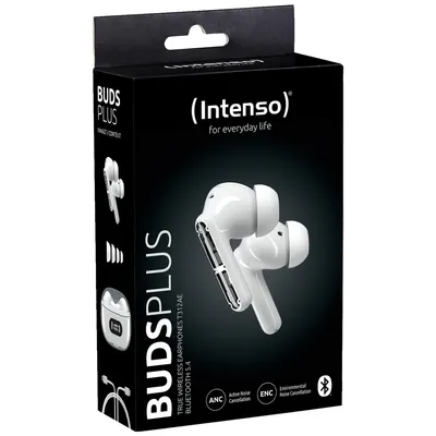 Intenso Slušalice bežične sa kutijicom za punjenje, ANC, Bluetooth, Buds Plus T310AE, Bijele