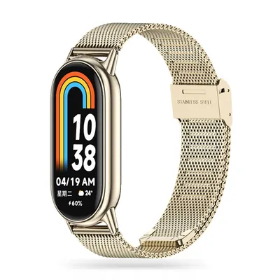 Tech Protect Narukvica za Xiaomi Smart Band 8 / 8 NFC MilaneseBand, Zlatna